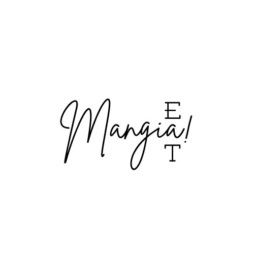 Mangia! Eat script logo