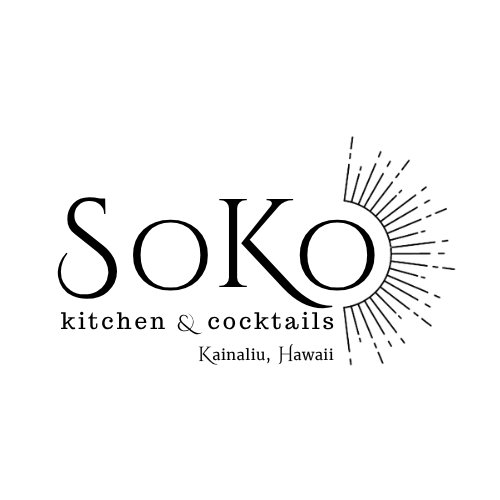 SoKo Kitchen and Cocktails logo, Kainaliu Hawaii